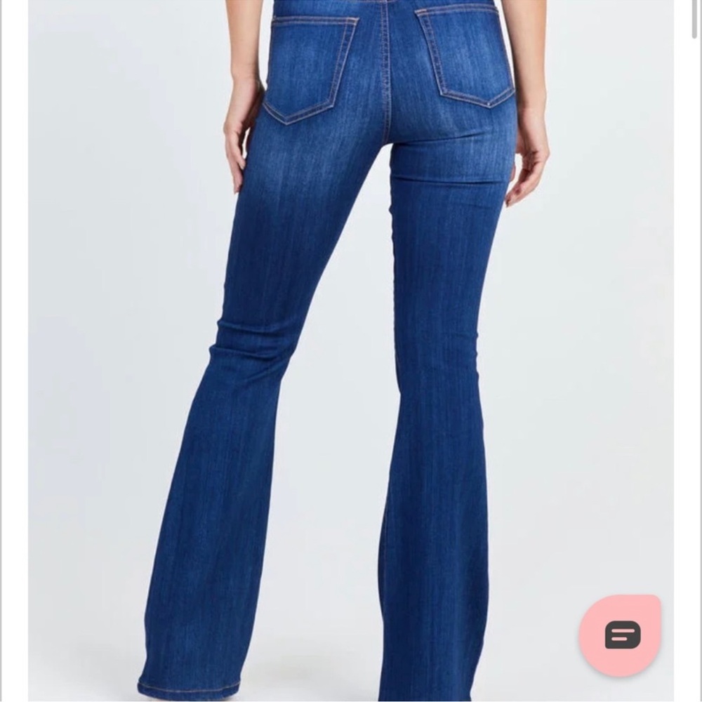 Altar'd State Light Blue Wide Leg Jeans - Picture 9 of 10